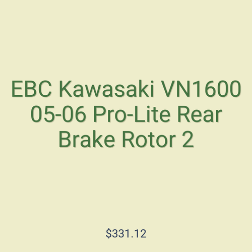 EBC Kawasaki VN1600 05-06 Pro-Lite Rear Brake Rotor 2