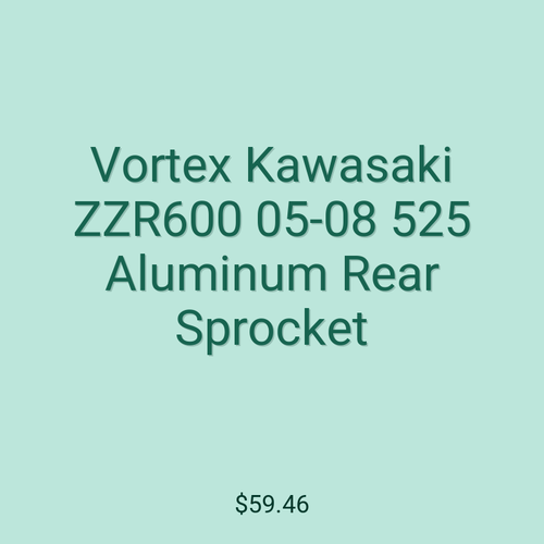 Vortex Kawasaki ZZR600 05-08 525 Aluminum Rear Sprocket