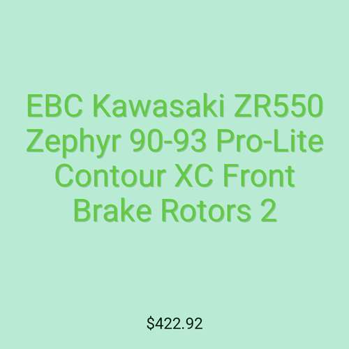 EBC Kawasaki ZR550 Zephyr 90-93 Pro-Lite Contour XC Front Brake Rotors 2