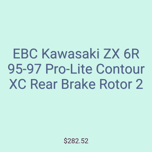 EBC Kawasaki ZX 6R 95-97 Pro-Lite Contour XC Rear Brake Rotor 2