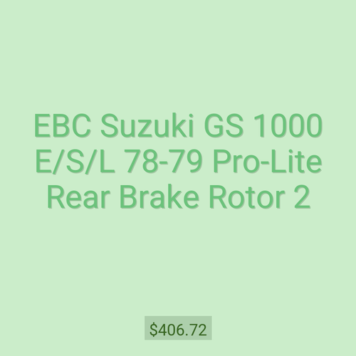 EBC Suzuki GS 1000 E/S/L 78-79 Pro-Lite Rear Brake Rotor 2