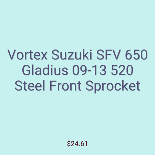 Vortex Suzuki SFV 650 Gladius 09-13 520 Steel Front Sprocket