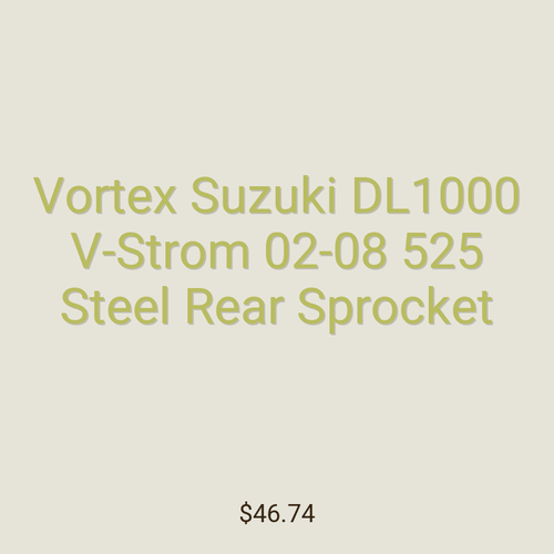 Vortex Suzuki DL1000 V-Strom 02-08 525 Steel Rear Sprocket