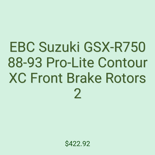 EBC Suzuki GSX-R750 88-93 Pro-Lite Contour XC Front Brake Rotors 2