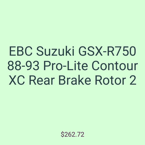 EBC Suzuki GSX-R750 88-93 Pro-Lite Contour XC Rear Brake Rotor 2