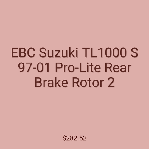 EBC Suzuki TL1000 S 97-01 Pro-Lite Rear Brake Rotor 2