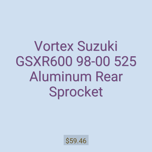 Vortex Suzuki GSXR600 98-00 525 Aluminum Rear Sprocket