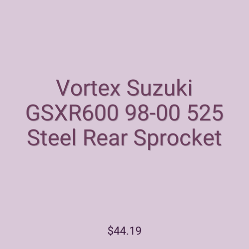 Vortex Suzuki GSXR600 98-00 525 Steel Rear Sprocket