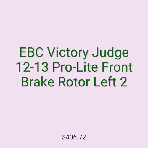 EBC Victory Judge 12-13 Pro-Lite Front Brake Rotor Left 2