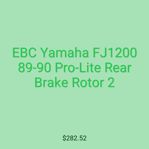 EBC Yamaha FJ1200 89-90 Pro-Lite Rear Brake Rotor 2