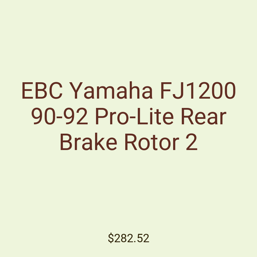 EBC Yamaha FJ1200 90-92 Pro-Lite Rear Brake Rotor 2