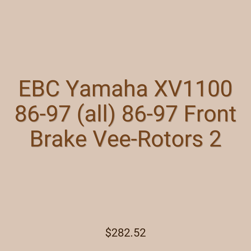 EBC Yamaha XV1100 86-97 (all) 86-97 Front Brake Vee-Rotors 2