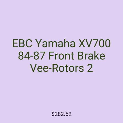 EBC Yamaha XV700 84-87 Front Brake Vee-Rotors 2