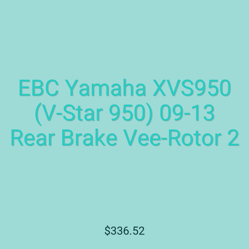 EBC Yamaha XVS950 (V-Star 950) 09-13 Rear Brake Vee-Rotor 2