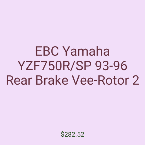 EBC Yamaha YZF750R/SP 93-96 Rear Brake Vee-Rotor 2