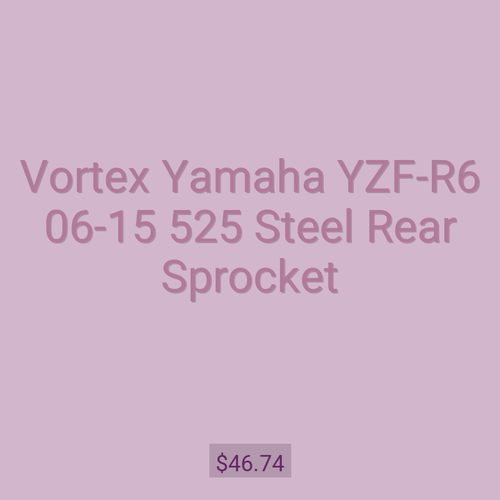 Vortex Yamaha YZF-R6 06-15 525 Steel Rear Sprocket