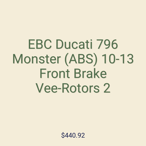 EBC Ducati 796 Monster (ABS) 10-13 Front Brake Vee-Rotors 2