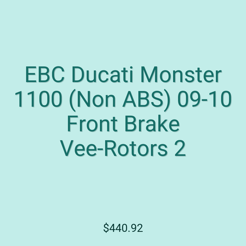 EBC Ducati Monster 1100 (Non ABS) 09-10 Front Brake Vee-Rotors 2