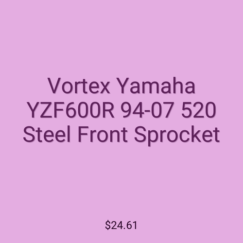Vortex Yamaha YZF600R 94-07 520 Steel Front Sprocket