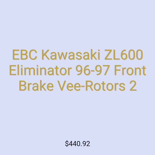EBC Kawasaki ZL600 Eliminator 96-97 Front Brake Vee-Rotors 2