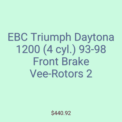 EBC Triumph Daytona 1200 (4 cyl.) 93-98 Front Brake Vee-Rotors 2