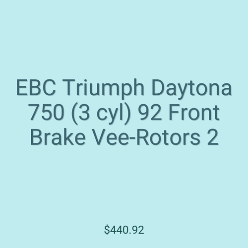 EBC Triumph Daytona 750 (3 cyl) 92 Front Brake Vee-Rotors 2