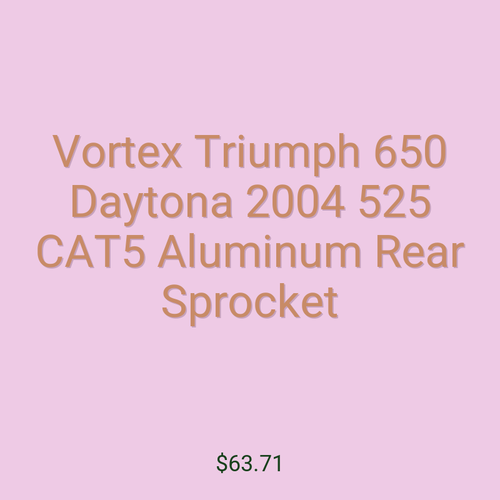 Vortex Triumph 650 Daytona 2004 525 CAT5 Aluminum Rear Sprocket