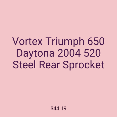 Vortex Triumph 650 Daytona 2004 520 Steel Rear Sprocket
