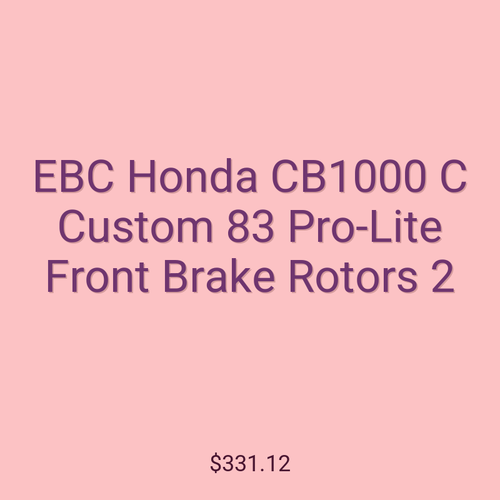 EBC Honda CB1000 C Custom 83 Pro-Lite Front Brake Rotors 2
