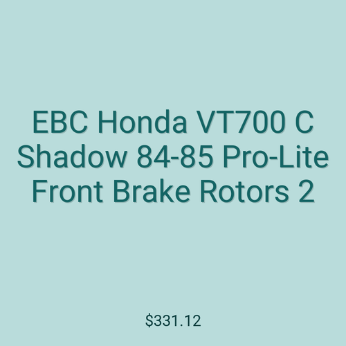 EBC Honda VT700 C Shadow 84-85 Pro-Lite Front Brake Rotors 2