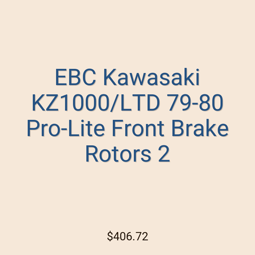 EBC Kawasaki KZ1000/LTD 79-80 Pro-Lite Front Brake Rotors 2