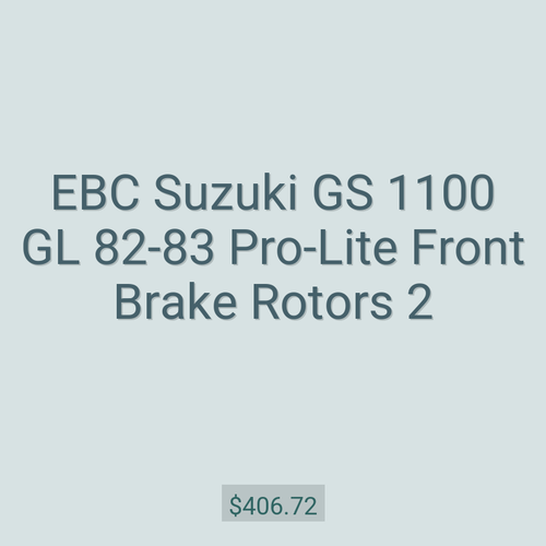EBC Suzuki GS 1100 GL 82-83 Pro-Lite Front Brake Rotors 2