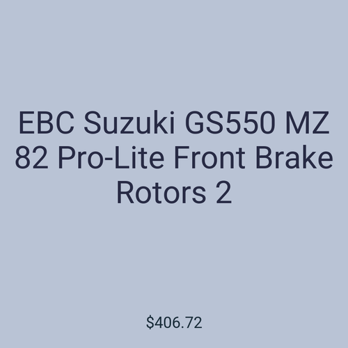 EBC Suzuki GS550 MZ 82 Pro-Lite Front Brake Rotors 2
