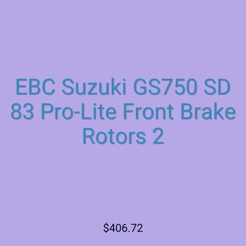 EBC Suzuki GS750 SD 83 Pro-Lite Front Brake Rotors 2