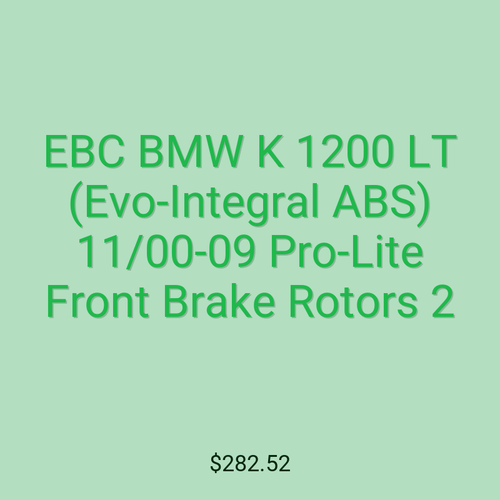 EBC BMW K 1200 LT (Evo-Integral ABS) 11/00-09 Pro-Lite Front Brake Rotors 2