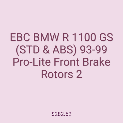 EBC BMW R 1100 GS (STD & ABS) 93-99 Pro-Lite Front Brake Rotors 2