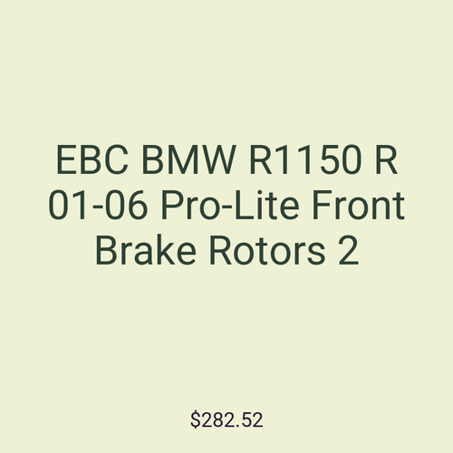 EBC BMW R1150 R 01-06 Pro-Lite Front Brake Rotors 2