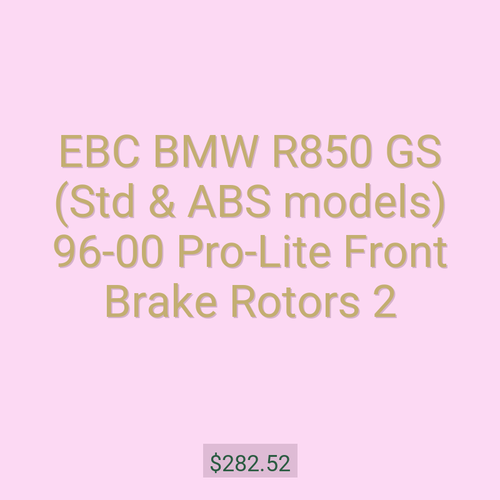 EBC BMW R850 GS (Std & ABS models) 96-00 Pro-Lite Front Brake Rotors 2