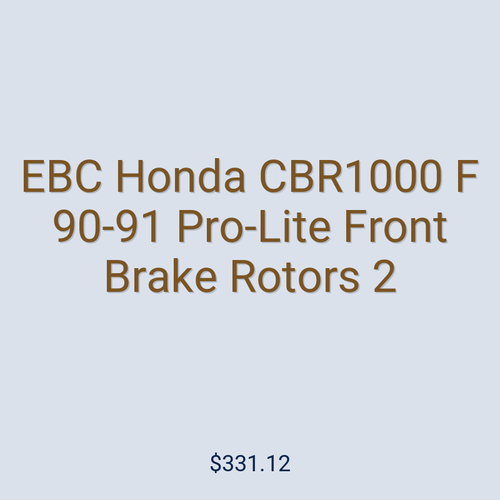 EBC Honda CBR1000 F 90-91 Pro-Lite Front Brake Rotors 2