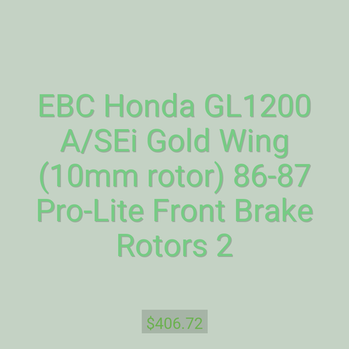 EBC Honda GL1200 A/SEi Gold Wing (10mm rotor) 86-87 Pro-Lite Front Brake Rotors 2