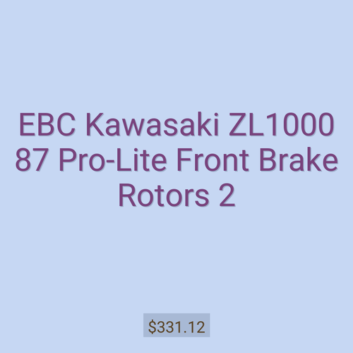EBC Kawasaki ZL1000 87 Pro-Lite Front Brake Rotors 2