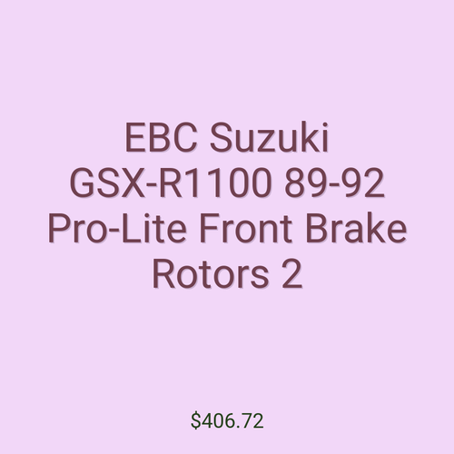 EBC Suzuki GSX-R1100 89-92 Pro-Lite Front Brake Rotors 2