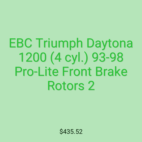 EBC Triumph Daytona 1200 (4 cyl.) 93-98 Pro-Lite Front Brake Rotors 2