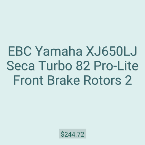 EBC Yamaha XJ650LJ Seca Turbo 82 Pro-Lite Front Brake Rotors 2