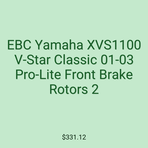 EBC Yamaha XVS1100 V-Star Classic 01-03 Pro-Lite Front Brake Rotors 2