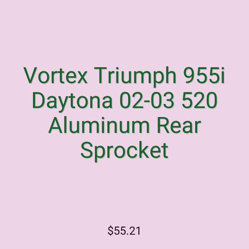 Vortex Triumph 955i Daytona 02-03 520 Aluminum Rear Sprocket