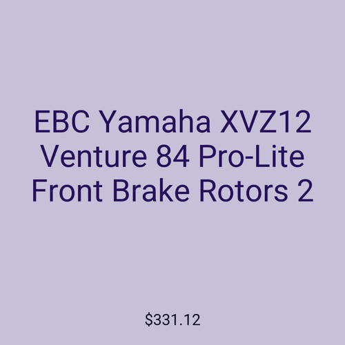 EBC Yamaha XVZ12 Venture 84 Pro-Lite Front Brake Rotors 2