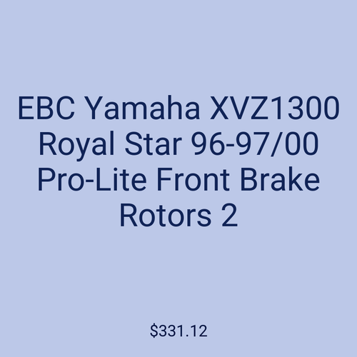 EBC Yamaha XVZ1300 Royal Star 96-97/00 Pro-Lite Front Brake Rotors 2