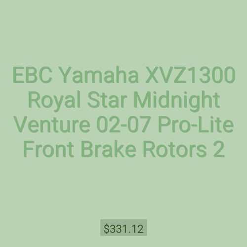 EBC Yamaha XVZ1300 Royal Star Midnight Venture 02-07 Pro-Lite Front Brake Rotors 2