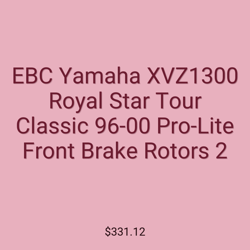 EBC Yamaha XVZ1300 Royal Star Tour Classic 96-00 Pro-Lite Front Brake Rotors 2